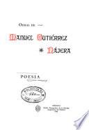Obras de Manuel Gutiérrez Nájera: Poesía