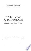 Obras de teatro: De lo vivo a lo pintado