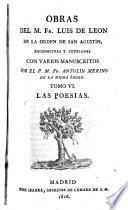 Obras del M. Fr. Luis de Leon ...: Las poesias. 1816