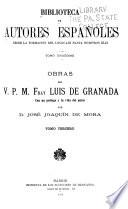 Obras del V. P. M. fray Luis de Granada