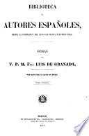Obras del v. p. m. fray Luis de Granada