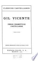 Obras dramáticas castellanas