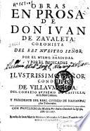 Obras en prosa de don Iuan de Zaualeta, coronista del rey nuestro señor...