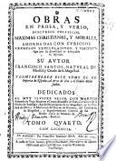 Obras en prosa y verso, discursos politicos, maximas cristianas y morales