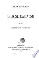 Obras escogidas de d. José Cadalso