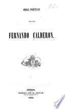 Obras poéticas de don Fernando Calderón
