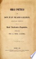 Obras poéticas de Don Juan Nicasio Gallego