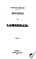 Obras políticas de Lamennais