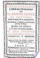 Obras posthumas lyricas humanas, 1