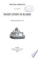 Observaciones meteorologicas efectuadas en el Observatorio de Madrid