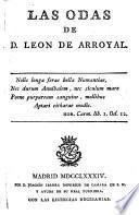 Odas de D. Leon de Arroyal