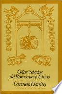 Odas selectas del romancero chino