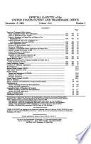 Official Gazette of the United States Patent and Trademark Office