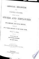 Official Register of the United States