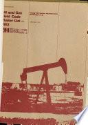 Oil and Gas Field Code Master List