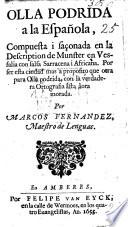 Olla Podrida a la Española, compuesta i saçonada en la description de Munster en Vefalia con sala Sarraccena i Africana, etc