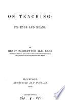 On Teaching