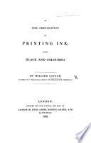 On the Preparation of Printing Ink; both black and coloured