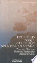 Once tesis sobre la cuestión nacional en España