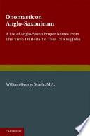 Onomasticon Anglo-Saxonicum