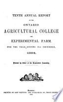 Ontario. Canada. Department of Agriculture. Annual Report