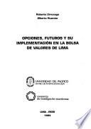 Opciones, futuras y su implementación en la Bolsa de Valores de Lima