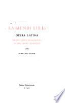 Opera latina: 240-250: Opera Messanensia. 251-280: Opera Tuniciana, edidit Johannes Stöhr