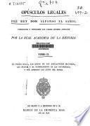 Opúsculos legales del rey Don Alfonso el Sabio