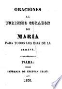 Oraciones al purisimo corazon de Maria para todos los dias de la semana