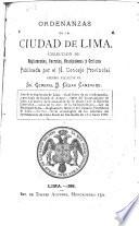 Ordenanzas de la ciudad de Lima