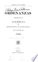 Ordenanzas del Departamento de Cundinamarca