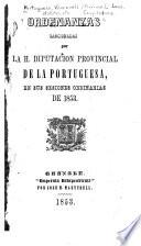 Ordenanzas sancionadas por la H. Diputación provincial de la Portuguesa