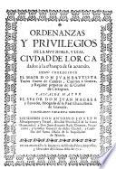 Ordenanzas y privilegios de la mvy noble, y leal civdad de Lorca dados à la estampa de su acuerdo