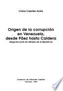 Origen de la corrupción en Venezuela