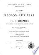 Orígen de la región aurífera de Tacuarembo