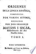 Origenes de la lengua española,