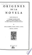 Origenes de la novela