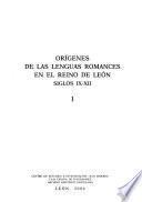Orígenes de las lenguas romances en el Reino de León