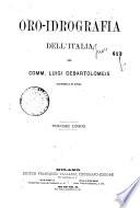 Oroidrografia dell'Italia