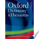 Oxford Dictionary and Thesaurus