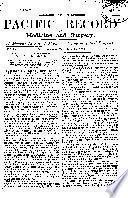 Pacific Record of Medicine and Pharmacy