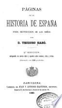 Páginas de la historia de España para instrucción de los niños