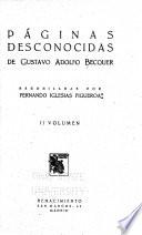 Paginas desconocidas de Gustavo Adolfo Becquer, recopiladas por Fernando Iglesias Figueroa