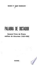 Palabra de dictador