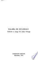 Palabra de escándalo