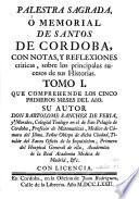 Palestra Sagrada, OMemorial De Santos De Cordoba