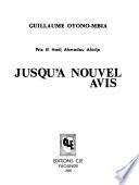 Pamphlet Collection on Literature and Related Topics: Jusqu'a nouvel avis