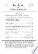 Pan Pipes of Sigma Alpha Iota