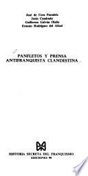 Panfletos y prensa antifranquista clandestina