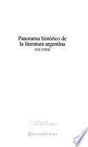 Panorama histórico de la literatura argentina